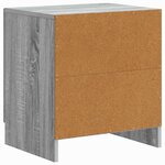 vidaXL Cabinet de chevet Sonoma gris 43 x 34 5 x 47 cm