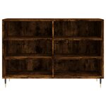 vidaXL Buffet chêne fumé 103 5x35x70 cm bois d'ingénierie