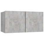vidaXL Meubles TV suspendus 3 Pièces Gris béton 60x30x30 cm