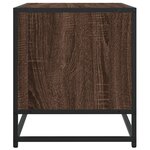 vidaXL Meuble TV chêne marron 120 5x40x46cm bois d'ingénierie et métal