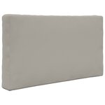 vidaXL Coussin de canapé d'extérieur 3 Pièces Gris Polyester