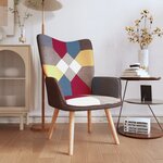 vidaXL Chaise de relaxation Patchwork Tissu