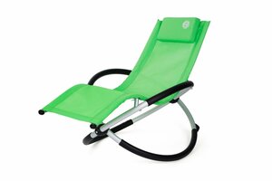 Transat à bascule enfant - O'Kids - Vert - Dimensions : 128 x 58 x 65cm