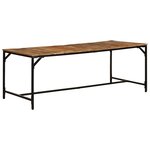 vidaXL Table à manger 200x100x75 cm bois de manguier massif brut