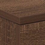 vidaXL Tables de chevet 2Pièces Chêne marron 38x35x56cm Bois d'ingénierie