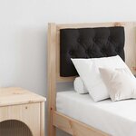 vidaXL Tête de lit Autre Marron et noir 135 cm Bois massif en pin