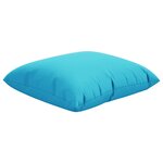 vidaXL Coussins décoratifs 4 Pièces Turquoise 40 x 40 cm tissu