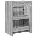 vidaXL Meuble sous lavabo de salle de bain Sonoma gris