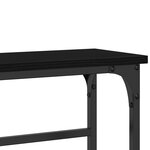 vidaXL Table console Noir Chêne 75x19 5x75 cm Bois d'ingénierie