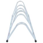 vidaXL Support de vélo au sol autoportant pour 6 vélos acier galvanisé