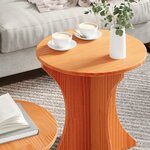 vidaXL Ensemble de tables basses 2 Pièces Marron 46 x 46 x 47 cm