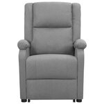 vidaXL Fauteuil Gris clair Tissu