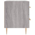 vidaXL Table de chevet sonoma gris 40x35x47 5 cm bois d’ingénierie