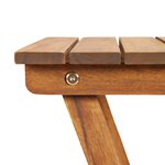 vidaXL Support pour plantes 30x30x38 cm Bois d'acacia solide