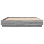 vidaXL Cadre de lit sans matelas sonoma gris 160x200 cm