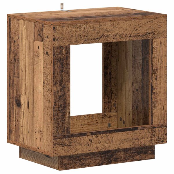 vidaXL Table d'appoint Bois ancien 60 x 40 x 65 cm Bois d'ingénierie
