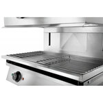 Salamandre professionnel de cuisine électrique 600 lift - bartscher -  - acier inoxydable 600x540x530mm