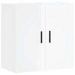 vidaXL Armoire murale Blanc brillant 60x31x60 cm Bois d'ingénierie