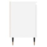 vidaXL Tables de chevet 2 Pièces blanc 40x30x50 cm bois d'ingénierie