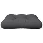 vidaXL Coussin de palette 60x60x12 cm gris tissu