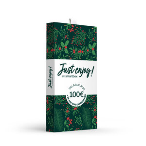 SMARTBOX - Coffret Cadeau Carte cadeau Just enjoy ! Noël - 100 € -  Multi-thèmes