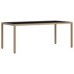 vidaXL Ensemble de repas extérieur 7 Pièces Beige et Gris clair