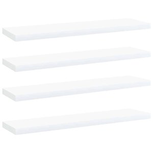 vidaXL Panneaux de bibliothèque 4 Pièces blanc bois d’ingénierie