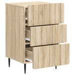 vidaXL Cabinet de chevet avec tiroir Chêne Sonoma 43 x 41 x 68 cm
