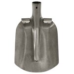 vidaXL Tête de pelle Argent 33 x 21 cm Acier enduit de poudre