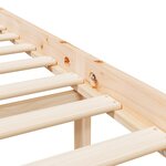 vidaXL Lit pour personne âgée et tête de lit 90x200 cm bois massif