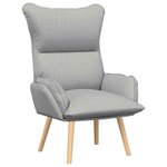 vidaXL Fauteuil relaxant Gris nuage 69 x 74 x 93 cm tissu