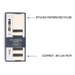 Stylo Tactile Avec Etui Office Chic - Rayures Noir - Draeger paris