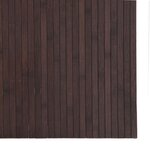 vidaXL Tapis rectangulaire marron foncé 80x200 cm bambou