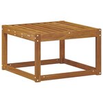 vidaXL Pouf d'Extérieur Bois d'Acacia Massif Naturel 59 x 59 x 37 cm