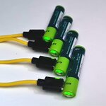 Ovegna U701 : Piles AAA lÃ©gÃ¨res, en Lithium-ION (Non NiMH, Non alcalines), 600 mAh, Rechargeables par entrÃ©e Micro USB, en 90 Minutes, 1000 Fois, indicateur de Charge, avec Un cÃ¢ble de Charge Inclus