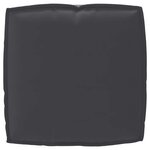 vidaXL Coussin pour assise de palette Noir 50 x 50 x 12 cm