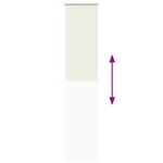 vidaXL Store enrouleur occultant blanc cassé 50x230cm largeur du tissu