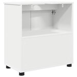 vidaXL Cabinet de salle de bain avec étagère Blanc 61 x 35 x 64 cm