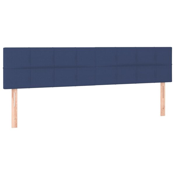 vidaXL Têtes de lit 2 Pièces Bleu 90x5x78/88 cm Tissu