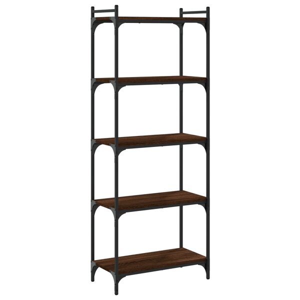 vidaXL Bibliothèque 5 niveaux chêne marron 60x30x154cm bois ingénierie