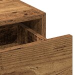 vidaXL Table de Maquillage Murale Bois Vieilli 60x40x70 cm