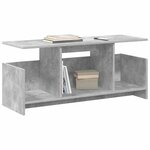 vidaXL Meuble TV Gris béton 102 x 35 x 45 cm Bois d'ingénierie