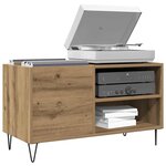 vidaXL Armoire à disques chêne artisanal 84 5x38x48 cm bois ingénierie