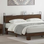 vidaXL Tête de lit de rangement Chêne marron 180 cm Bois d'ingénierie