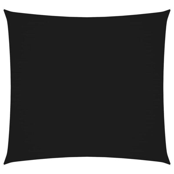 vidaXL Voile de parasol tissu oxford carré 6x6 m noir