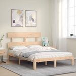 vidaXL Cadre de lit sans matelas 140x190 cm bois de pin massif