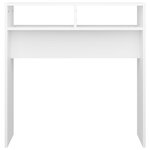 vidaXL Table console Blanc 78x30x80 cm Aggloméré