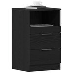 vidaXL Cabinet de chevet Chêne noir 40 x 35 x 65 cm Bois d'ingénierie