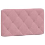 vidaXL Lit avec matelas rose 90x200 cm velours