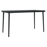 vidaXL Ensemble à manger de jardin coussins 5Pièces Noir Résine tressée